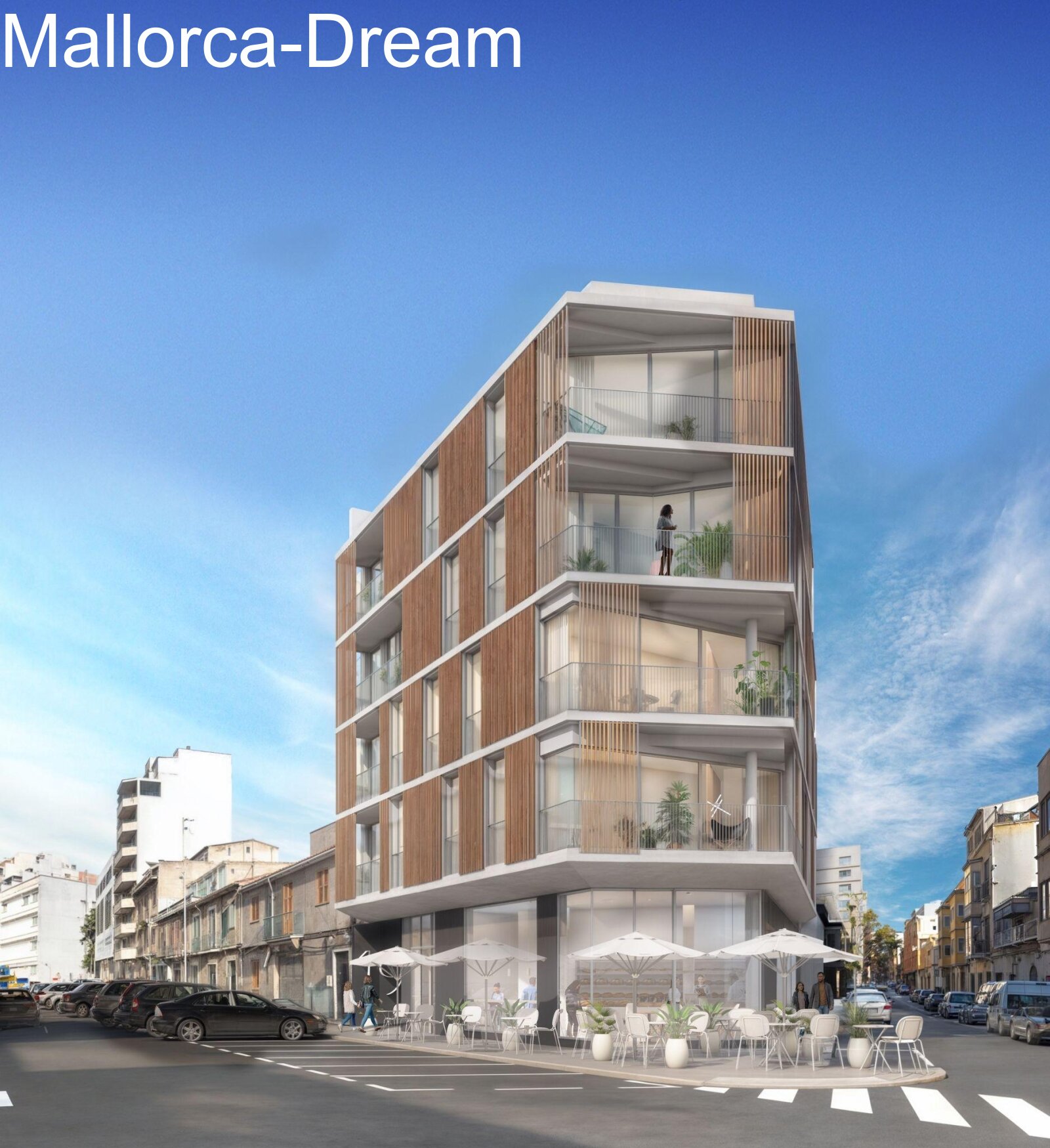 Palma de Mallorca: Vielfältig nutzbare Gewerbefläche mit hoher Decke, großer Fensterfront & Terrassenoption  