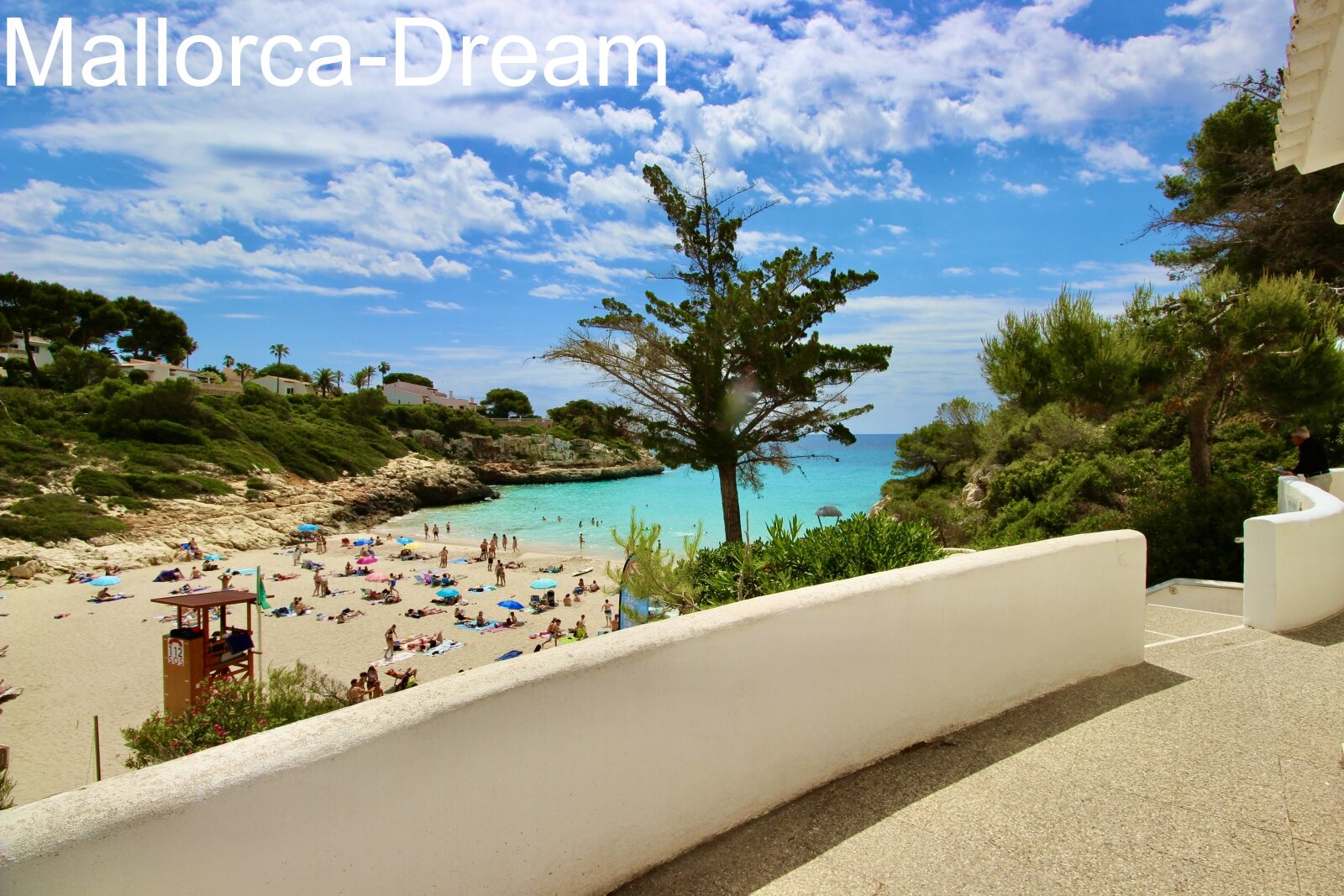 Porto Cristo Novo, Cala Anguila: Ibiza-style flat with pool and direct beach access to a dream Caribbean bay 