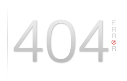 404 Error Logo - die gesuchte Seite existiert nicht.